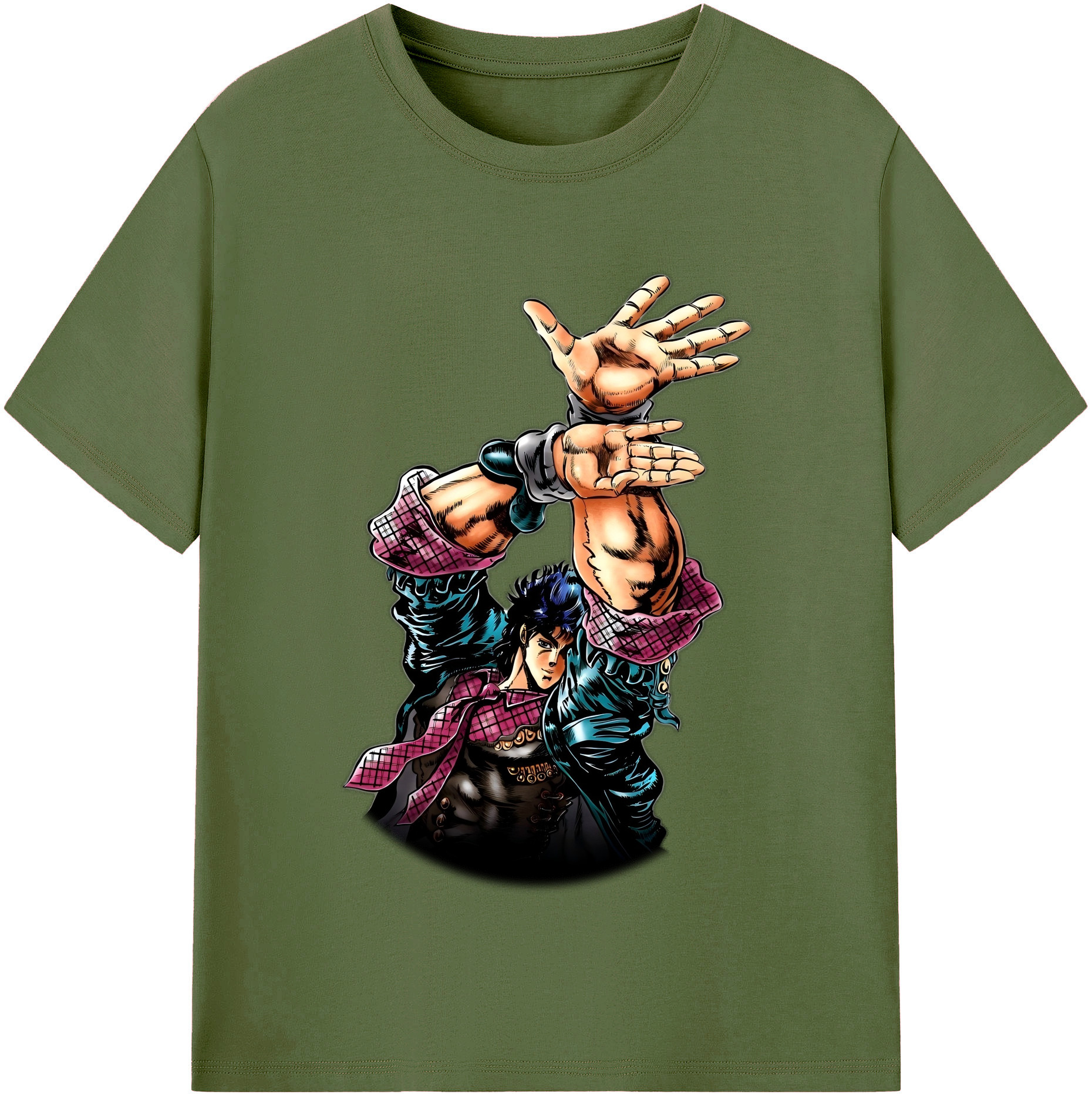 （画像用） ジョジョの奇妙な冒険 /ジョナサン?ジョースター JoJo's Bizarre Adventure Jonathan Joestar 綿100％半袖Tシャツ（フロントプリント）